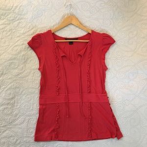 Marc Jacobs tee with great details - bright red